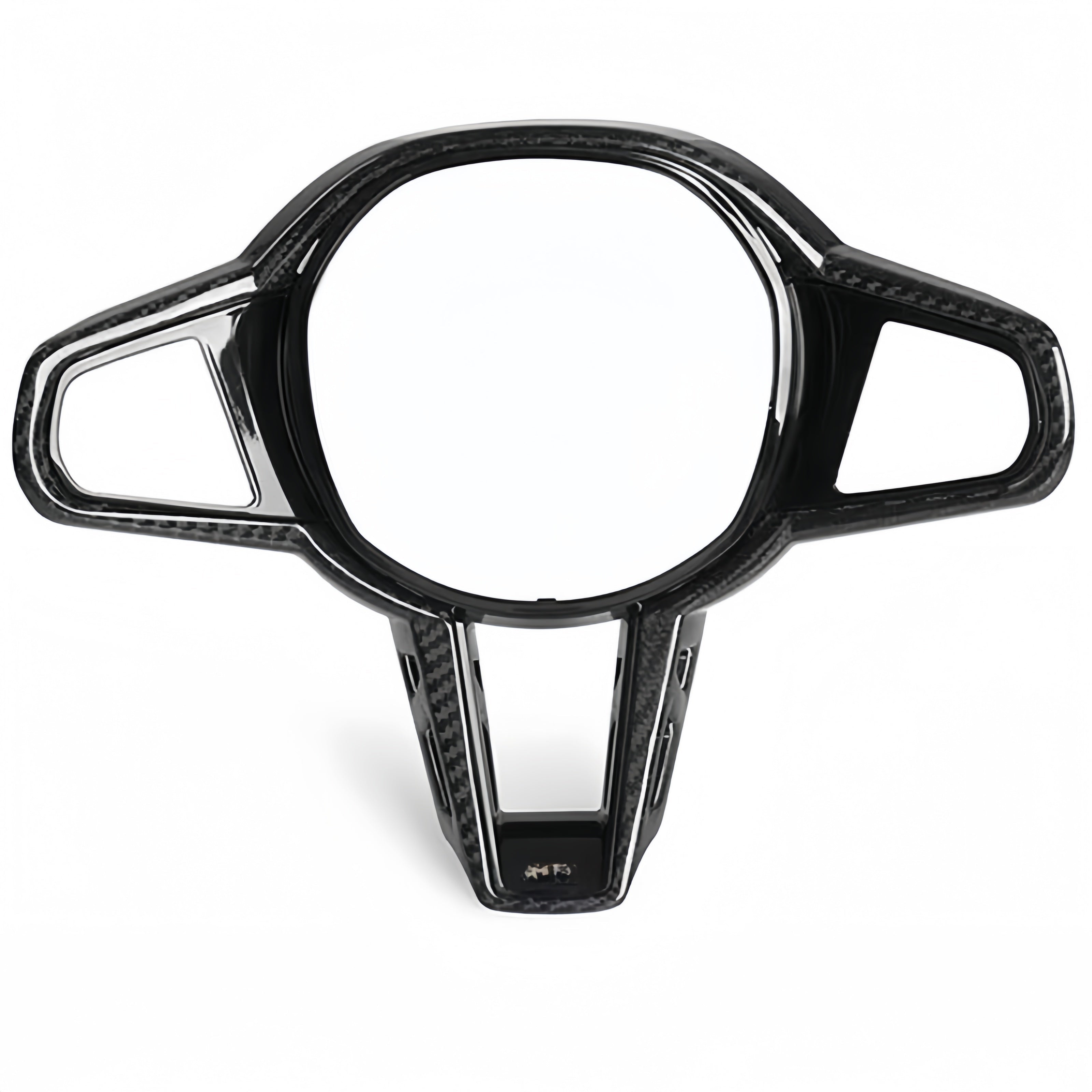 Carbon Fiber Steering Wheel Cover Trim Panel for BMW 3/4/5/6/7 Series & M Models M3 M4 M2