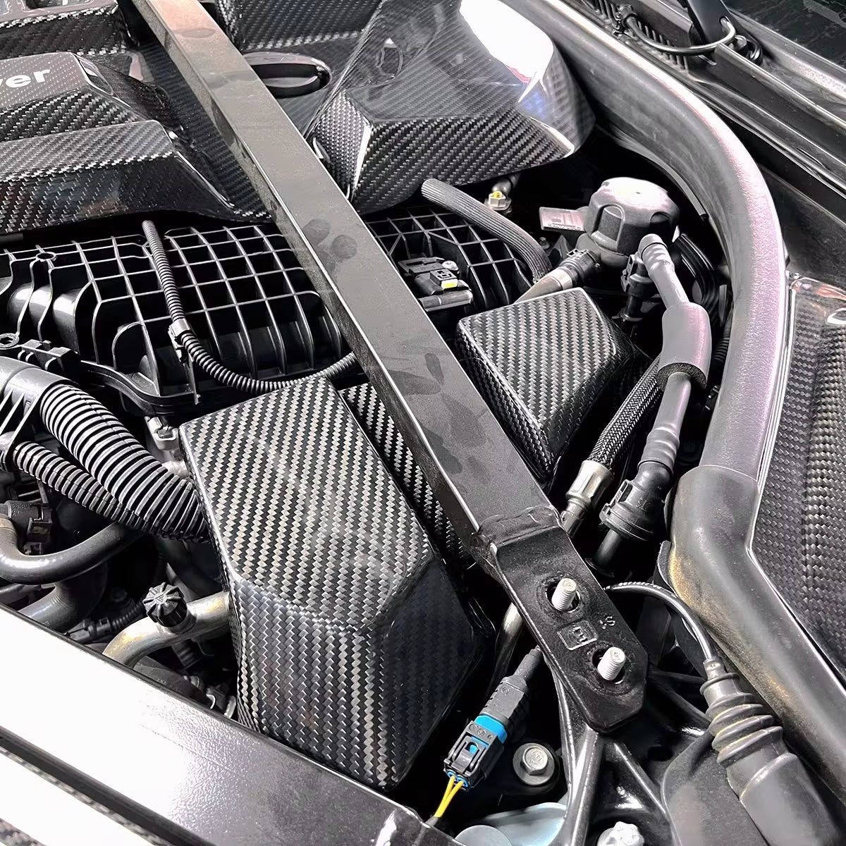 Dry Carbon Fiber Full Engine Bay Cover Kit - BMW G80 M3 & G82 M4