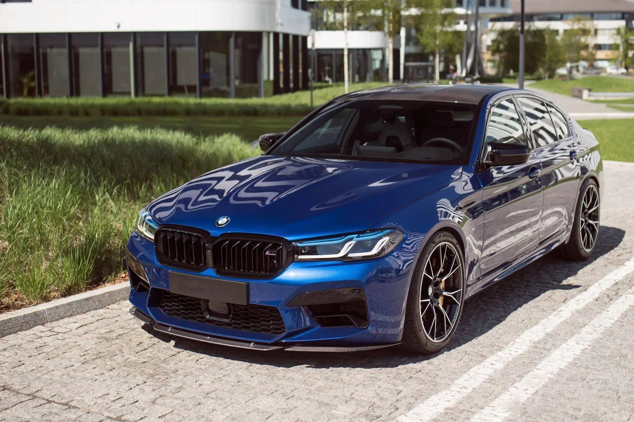 Carbon Fiber ST Style Front Lip Splitter - BMW F90 M5 / G30 M5 2020