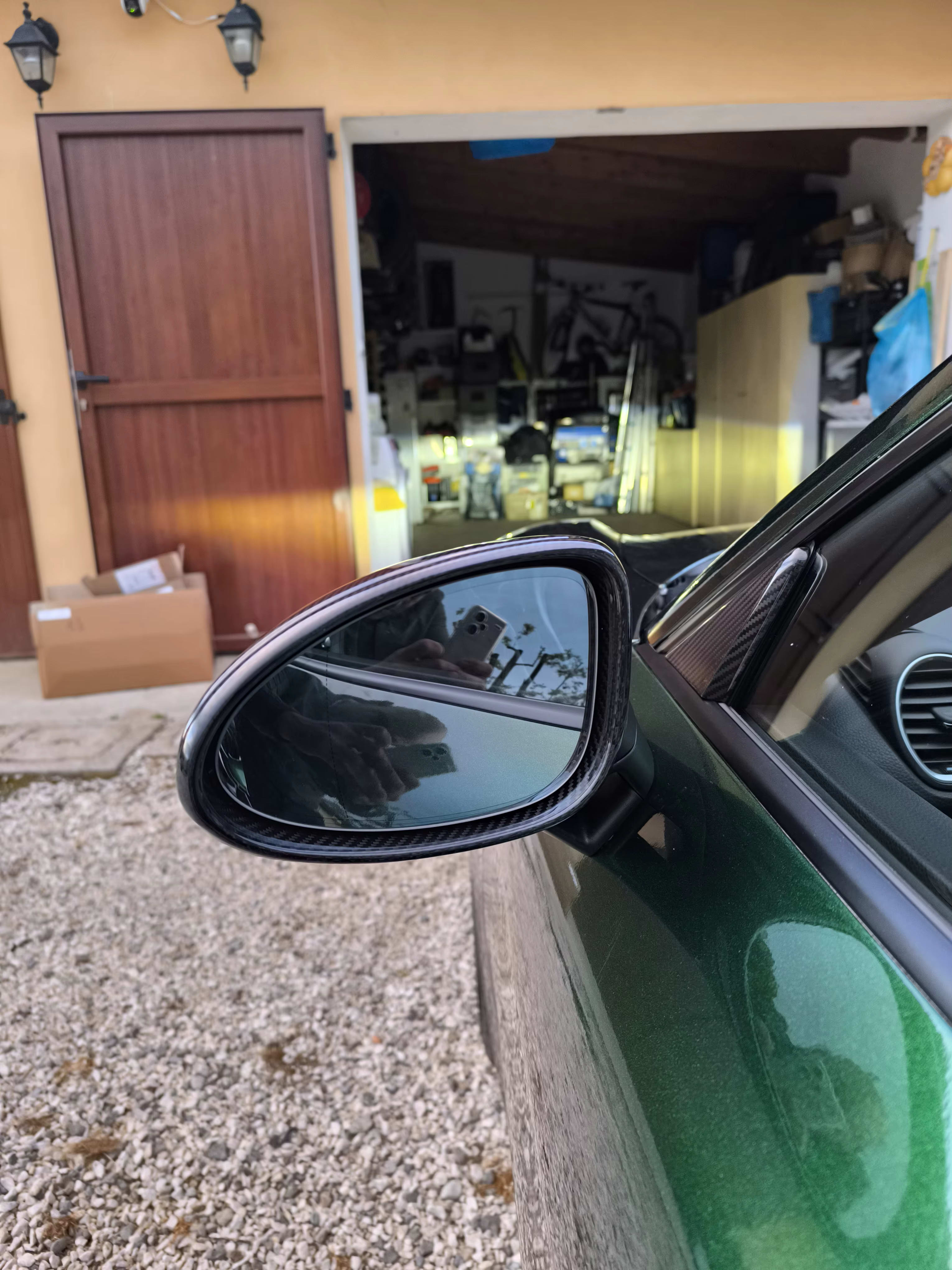 Dry Carbon Fiber Mirror Caps For Porsche 718 Cayman Boxster 2016-2025