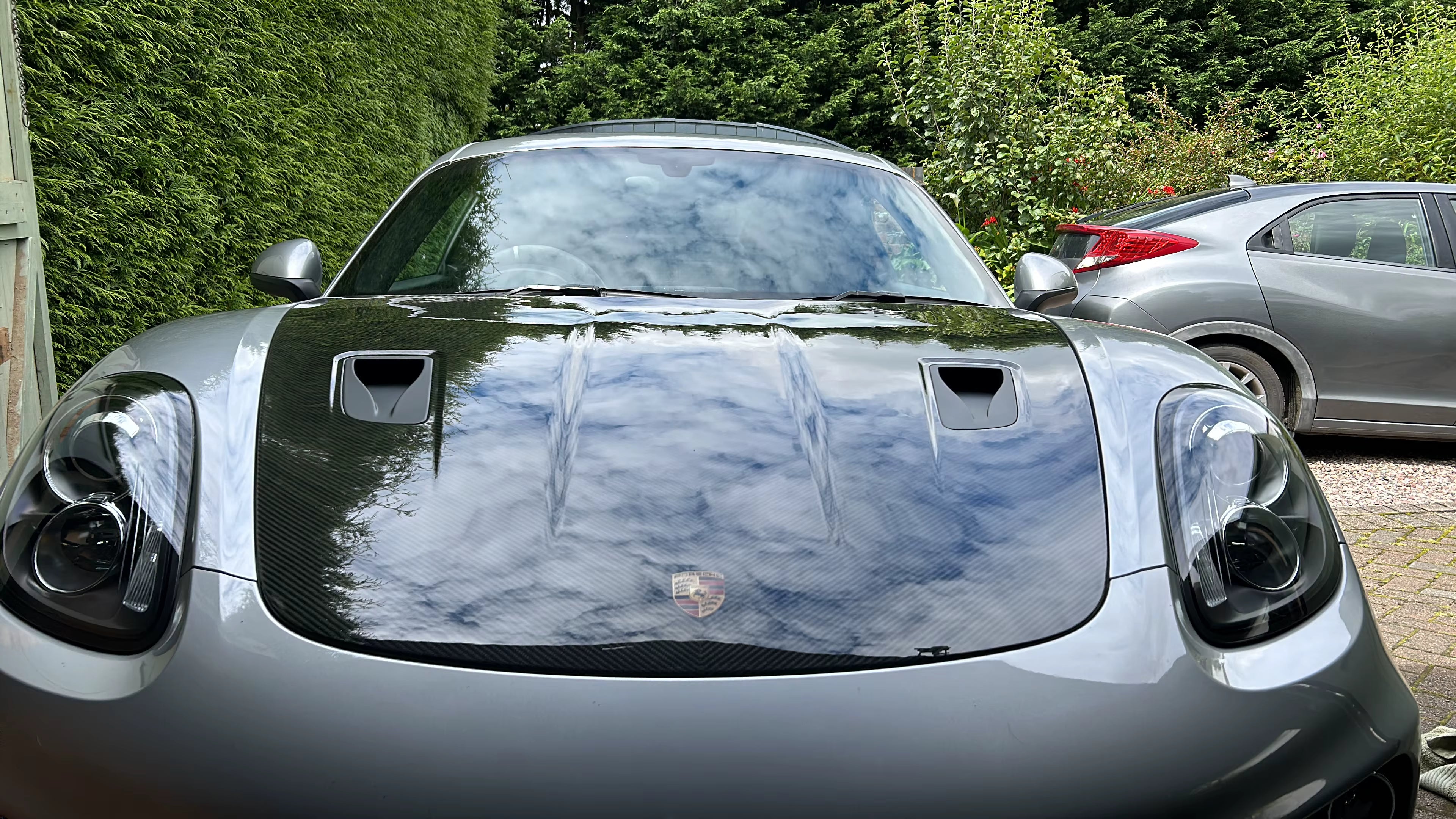 Dry Carbon Fiber GT4 Style Hood Bonnet - Porsche 718/ Boxster/Cayman/GT4/GT4RS