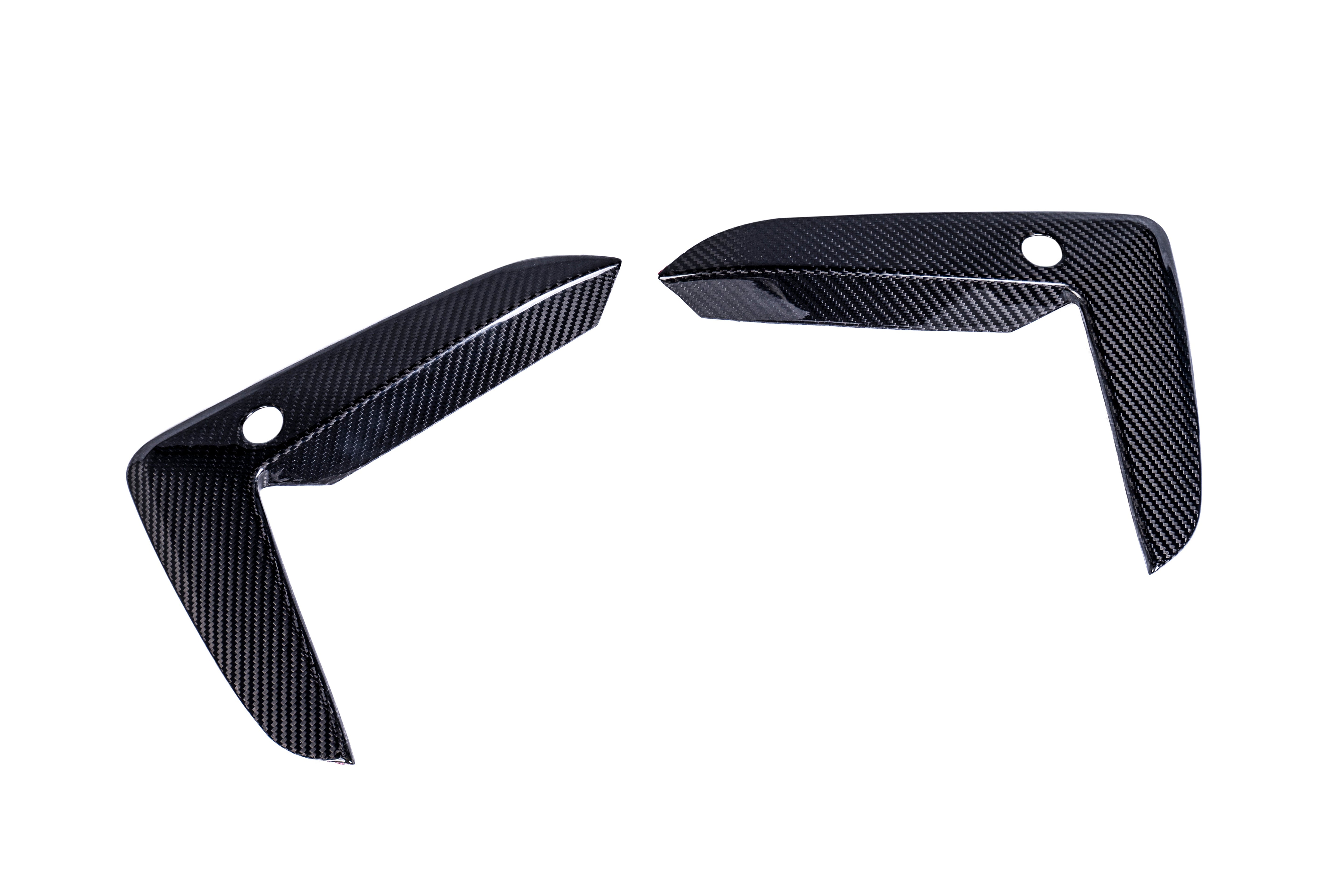 Dry Carbon Fiber Fog Light Bumper Overlay Trim - BMW 5 Series G30 G31 Facelift 530i 540i M550i 2020+