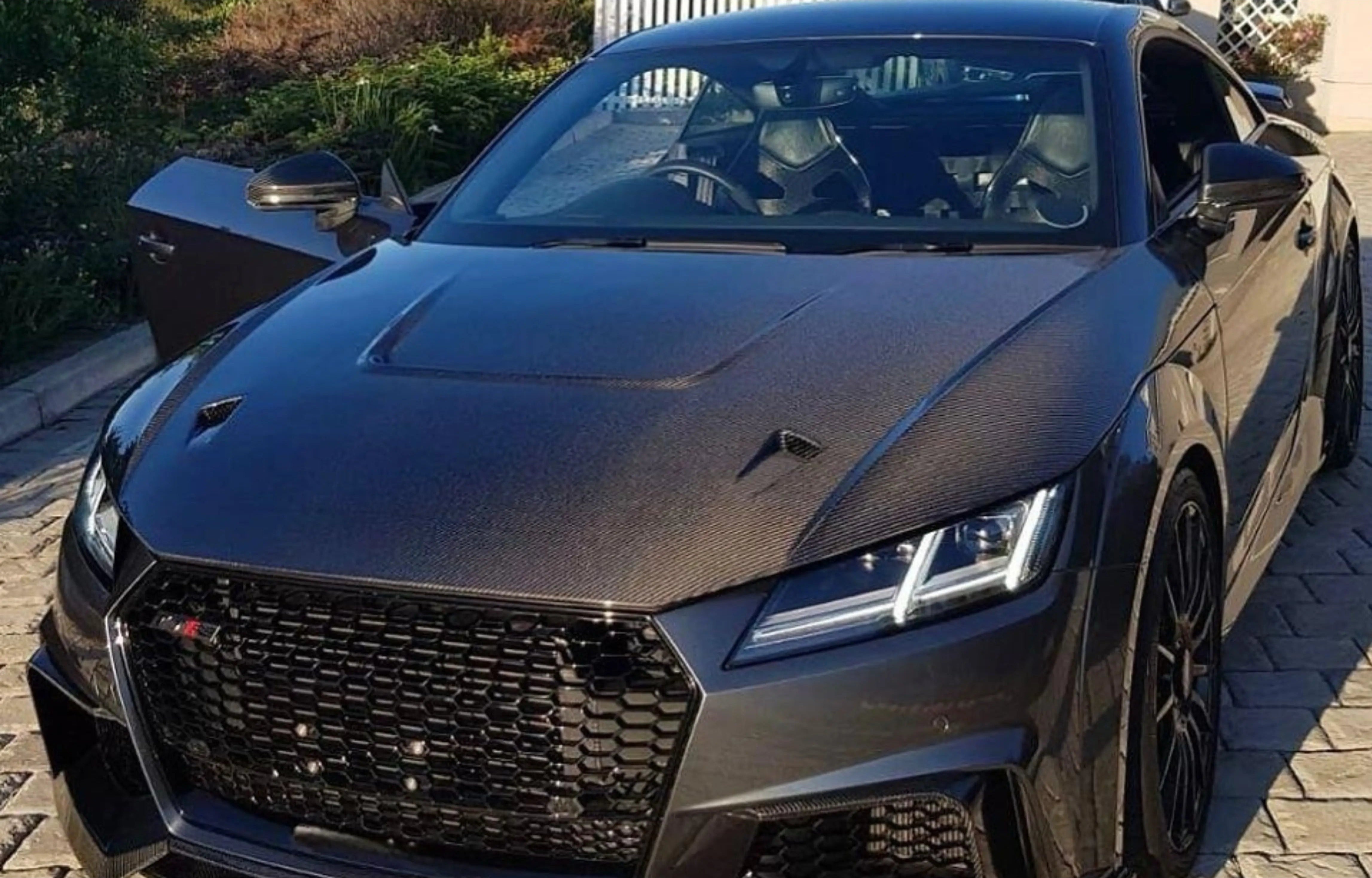 Carbon Fiber Front Engine Hood Bonnet - 15-19 Audi TTRS MK3 8S