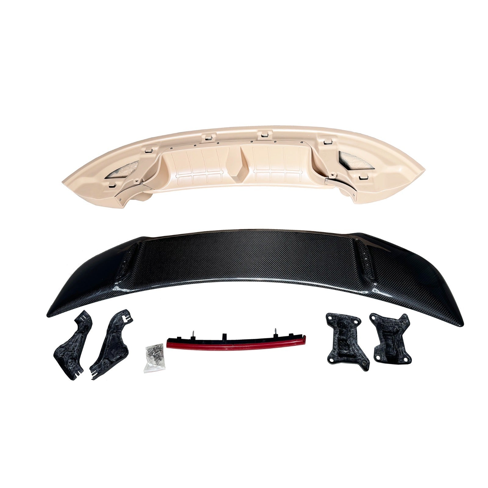 Carbon Fiber PRepreg Wing w/ FRP Base - Porsche 992 911 carrera 992.1 992.2 coupe