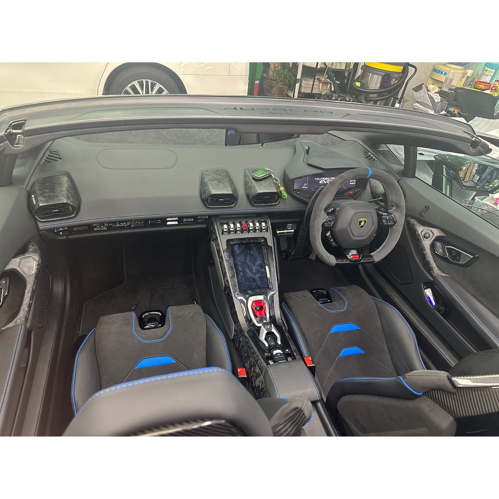 Dry Carbon Fiber Full complete Interior Trim Set V3 (16pc) - Lamborghini Huracan