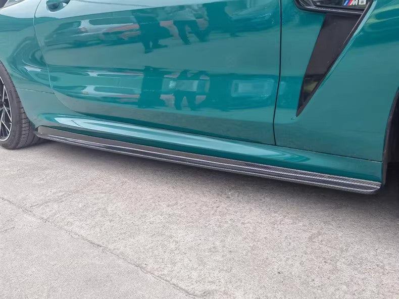 Carbon Fiber V Style Side Skirts - BMW M8 F91 F92 F93