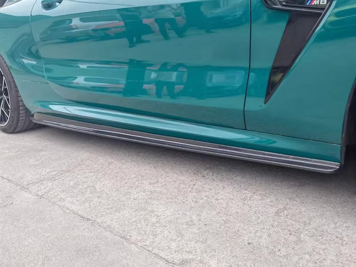 Carbon Fiber V Style Side Skirts - BMW M8 F91 F92 F93