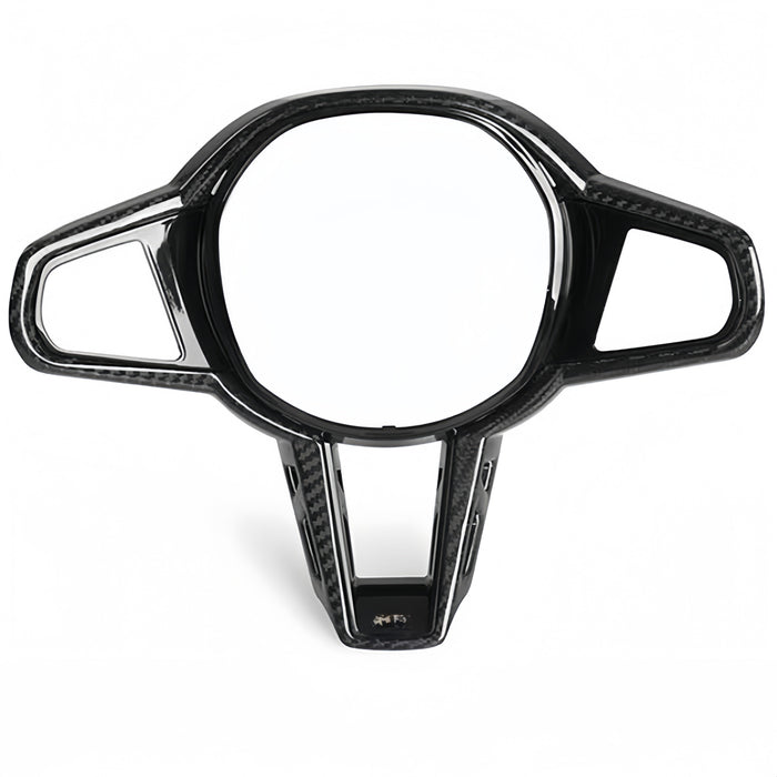 Carbon Fiber Steering Wheel Cover Trim Panel for BMW 3/4/5/6/7 Series & M Models M3 M4 M2