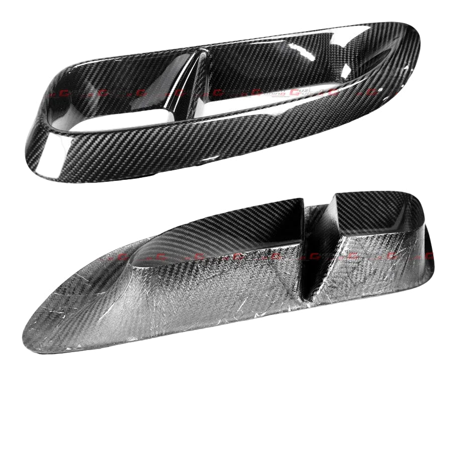 Carbon Fiber Side Vent Trim - 20-25 Porsche 718 Cayman Boxster GTS 4.0