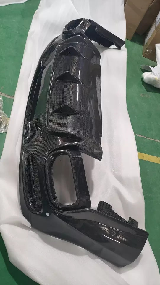 Carbon Rear Bumper Diffuser w/ Exhaust tips - Mercedes Benz W167 GLE350 GLE53 GLE63 AMG Coupe/ SUV