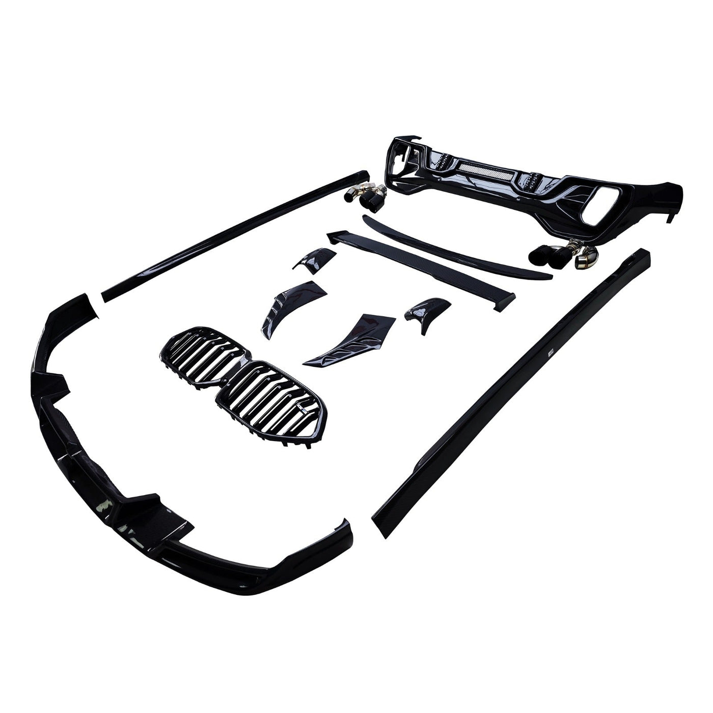 Carbon Fiber LD Aerodynamic full Body aero Kit - BMW X6 G06 LCI 2024+