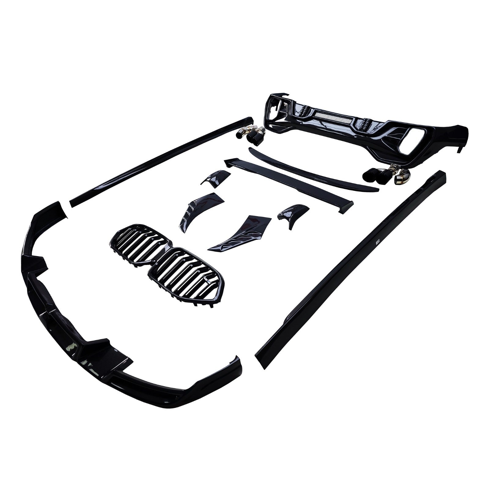 Carbon Fiber LD Aerodynamic full Body aero Kit - BMW X6 G06 LCI 2024+