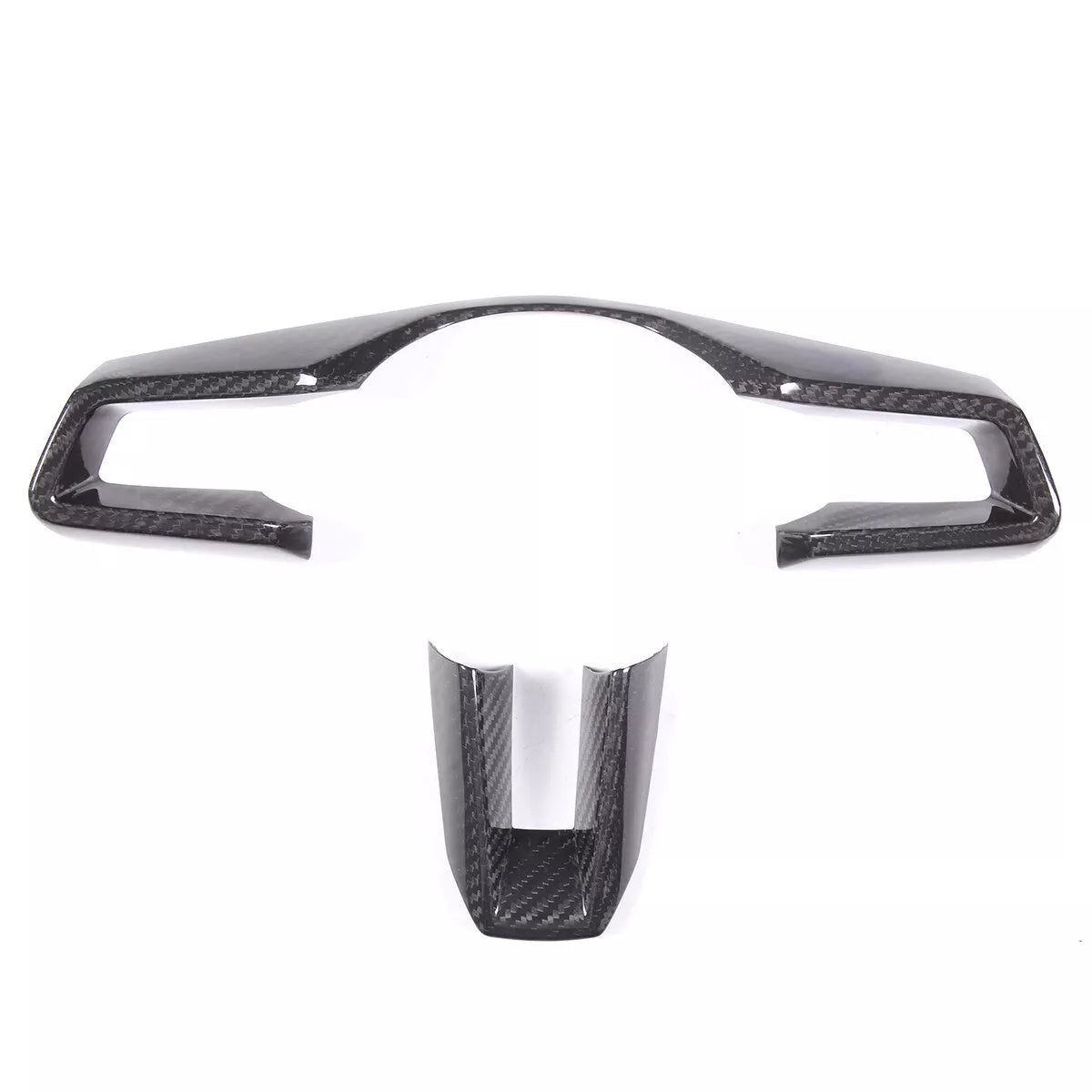 Dry Carbon Fiber Steering Wheel Cover Trim - Porsche taycan 2019-2023