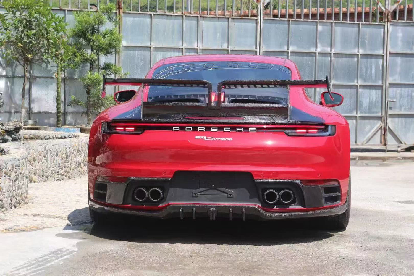 Carbon Fiber Techart Style Aerodynamic Body Kit - Porsche 992 Carrera