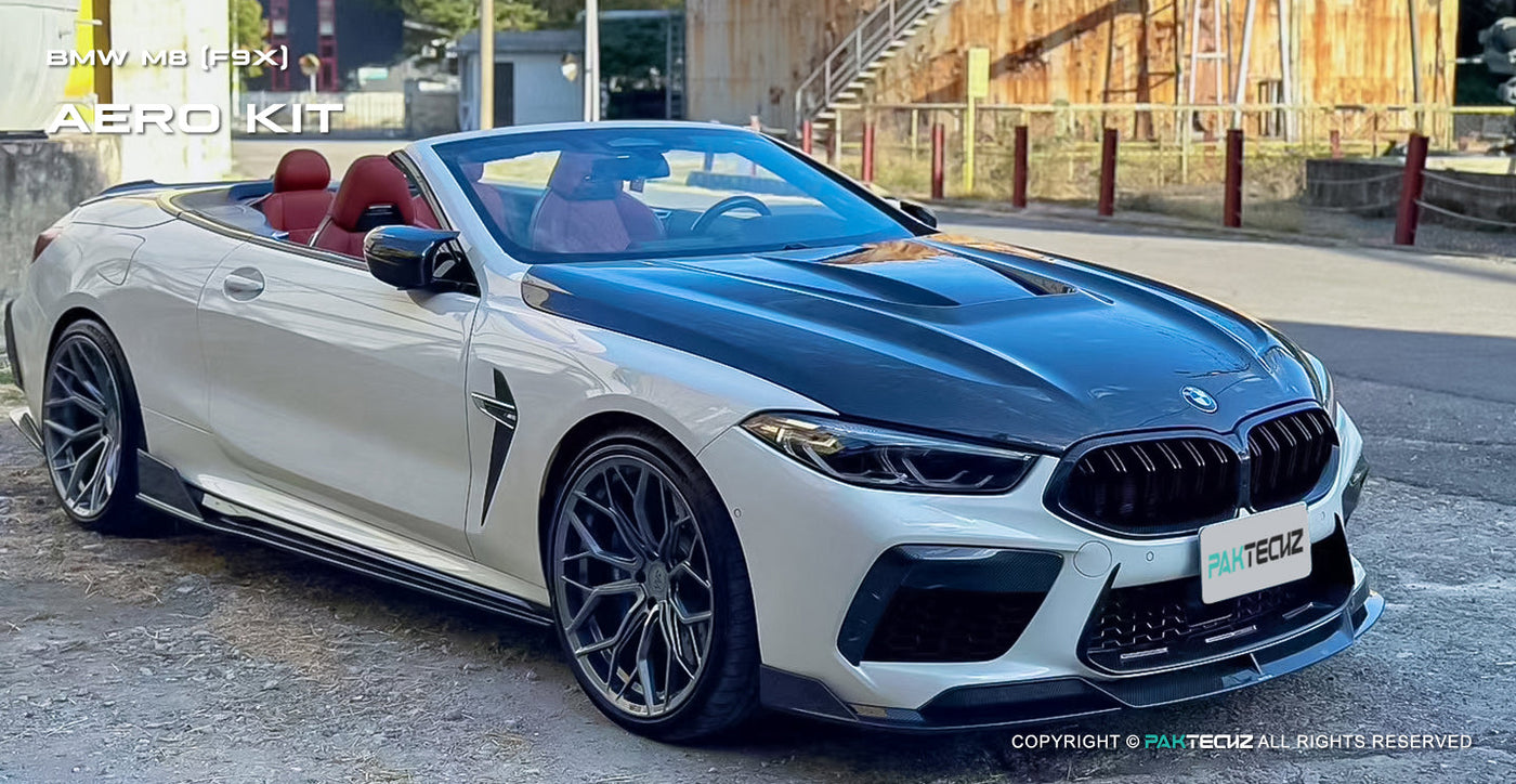 Dry Carbon Fiber PT Style Side Skirts - BMW M8 F91 F92