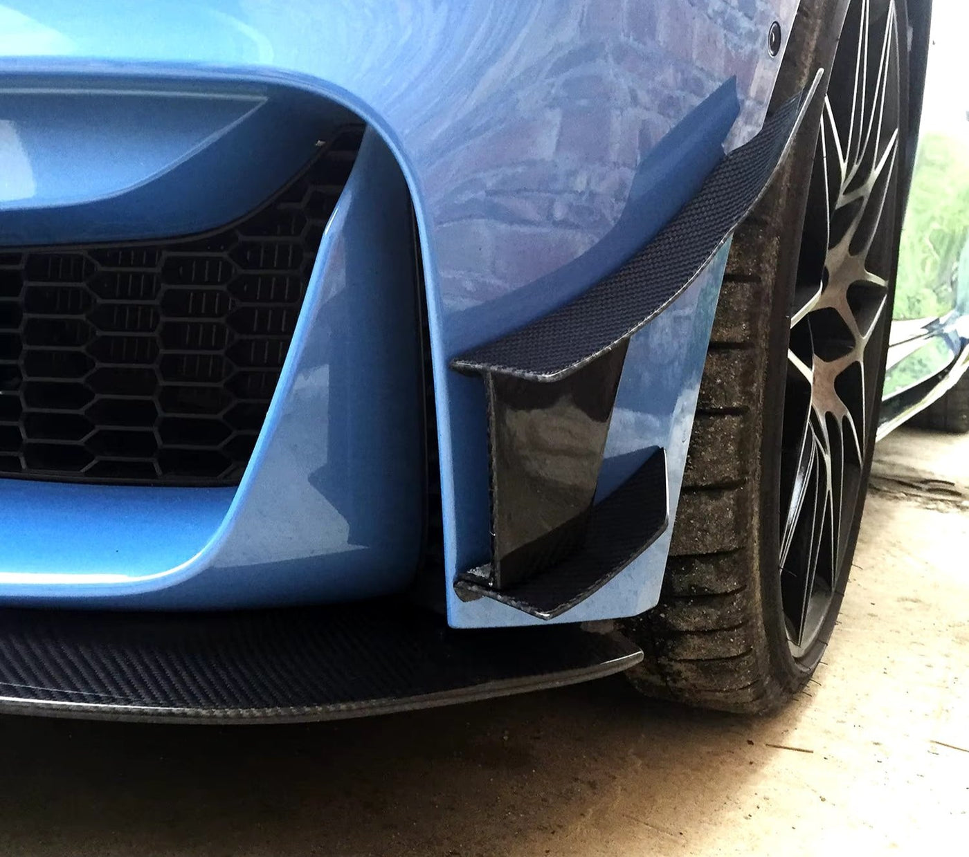 Carbon Fiber Track Aero Dynamic Front Side Canard - BMW F80 M3 / F82 F83 M4