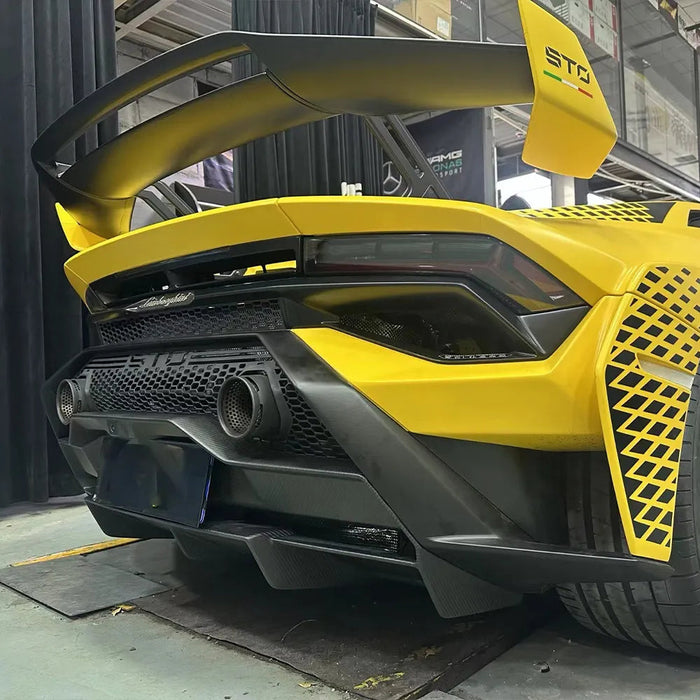 Dry Prepreg Carbon Fiber Replacement Rear Diffuser - Lamborghini STO
