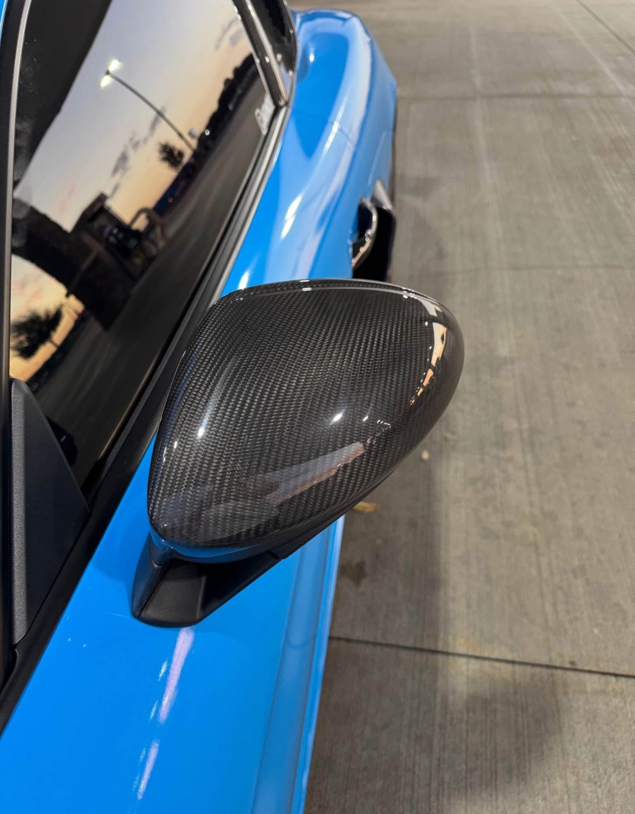 Dry Carbon Fiber Mirror Caps For Porsche 718 Cayman Boxster 2016-2025
