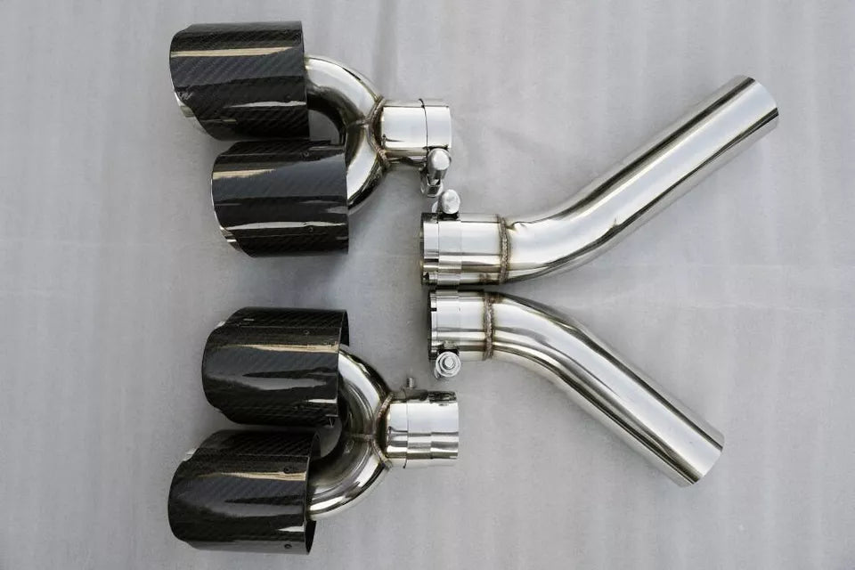 Carbon Rear Bumper Diffuser w/ Exhaust tips - Mercedes Benz W167 GLE350 GLE53 GLE63 AMG Coupe/ SUV