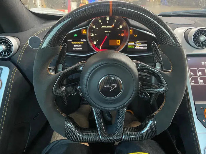 Custom Carbon Fiber Steerng Wheel - Mclaren