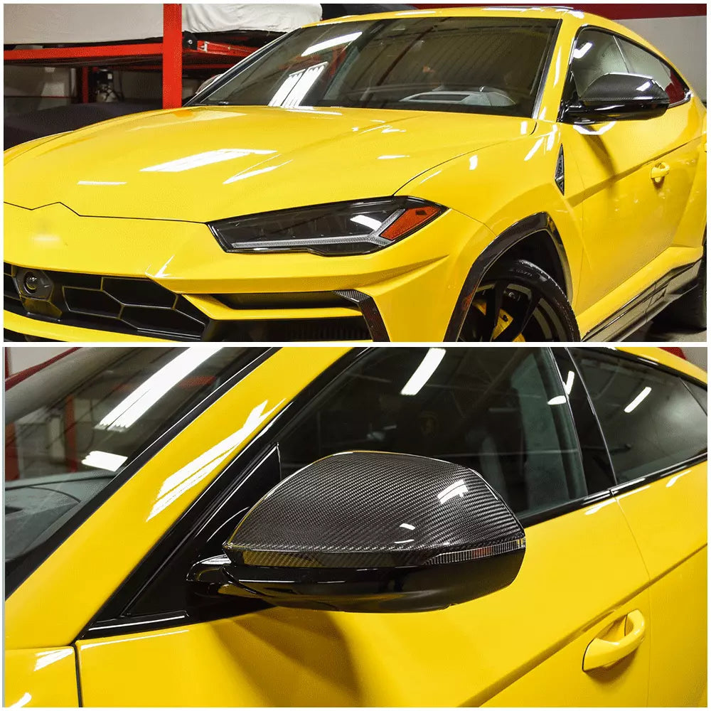 Dry Carbon Fiber Mirror Cover Cap - Lamborghini URUS