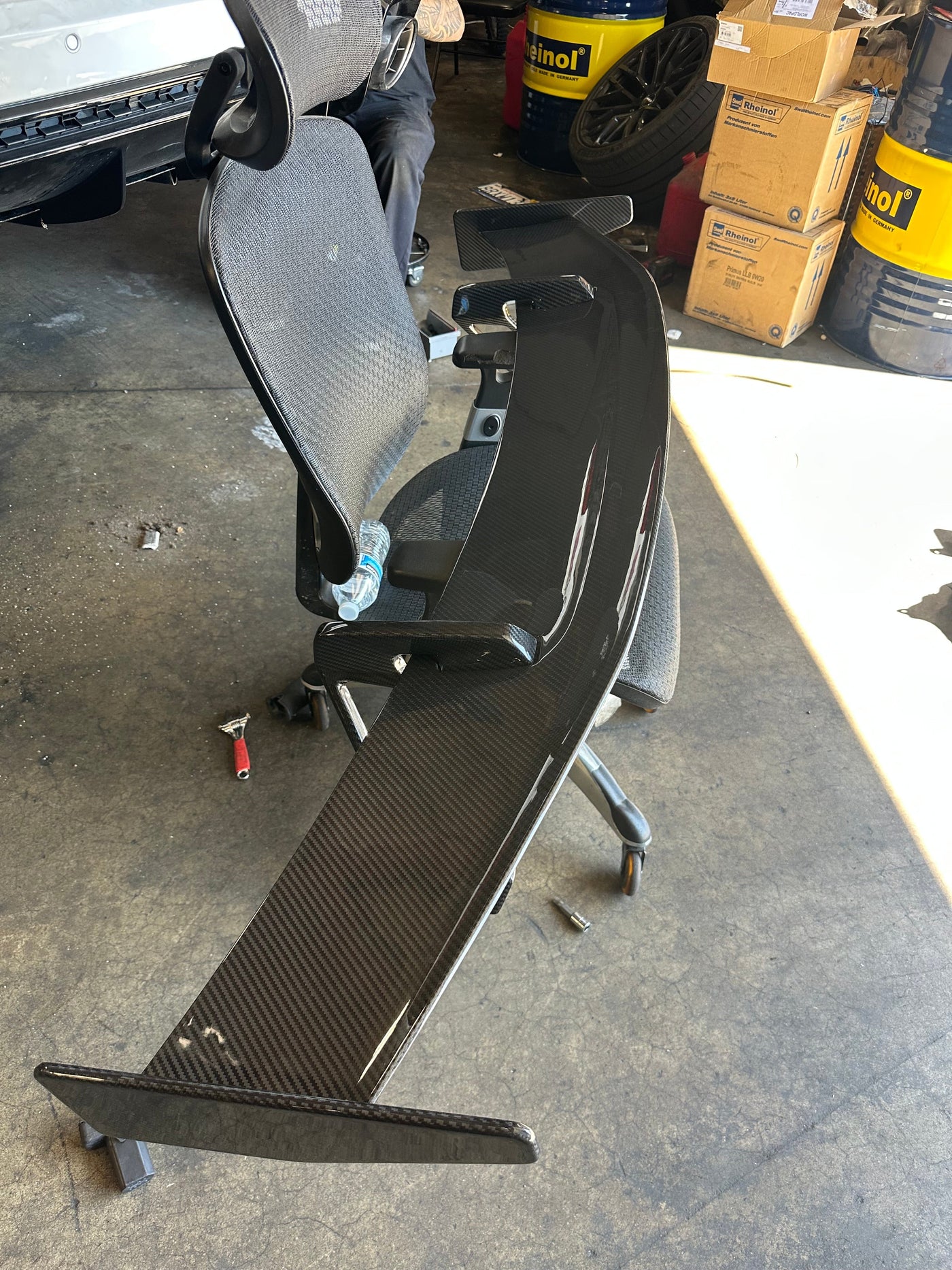 prepreg Carbon Fiber Performance Style V2 Rear High Rise Wing - Audi R8 V10 Gen 2
