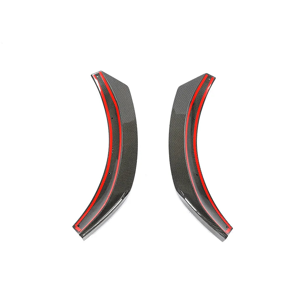 Carbon Fiber Front Bumper Splitter Fins Canard - Mercedes Benz GLA Class GLA 45 AMG 2014-2018