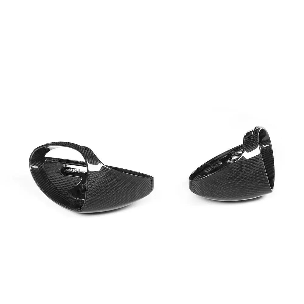 Dry Carbon Fiber Mirror Caps For Porsche 718 Cayman Boxster 2016-2025