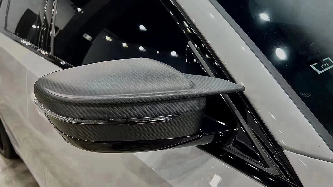 G80/G82 Carbon Mirror Caps - Dry Carbon