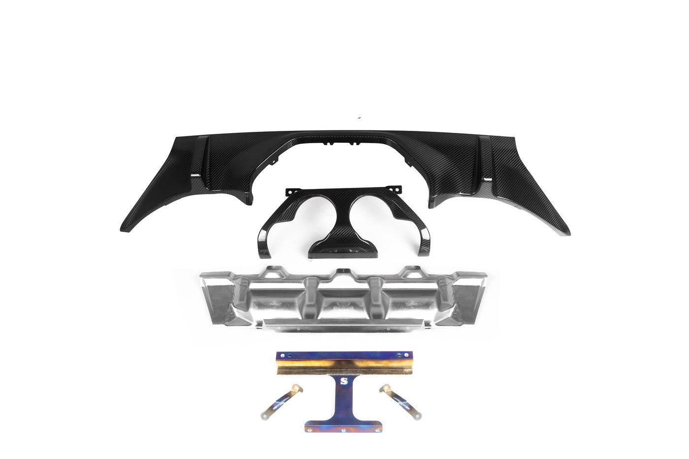G87 M2 CARBON REAR DIFFUSER (FOR MP EXHAUST) Dry Carbon Fiber