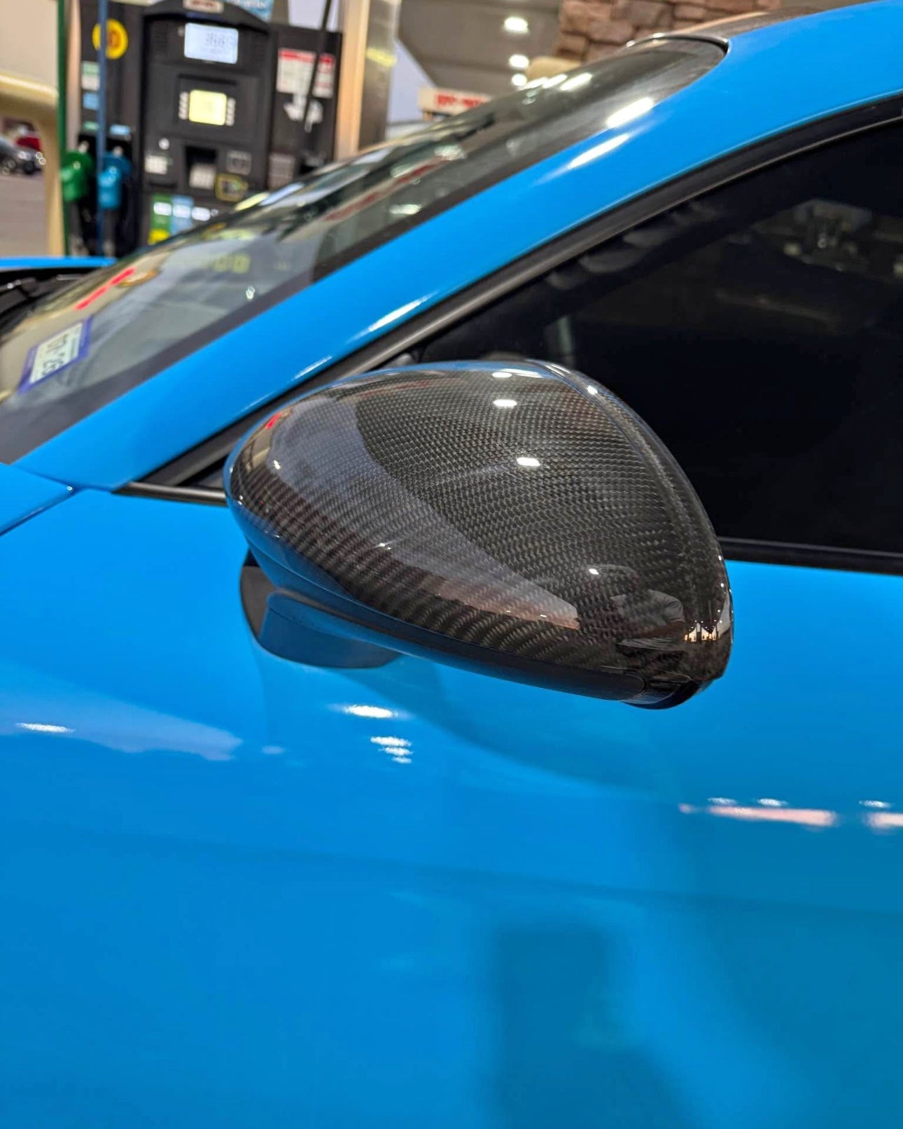 Dry Carbon Fiber Mirror Caps For Porsche 718 Cayman Boxster 2016-2025