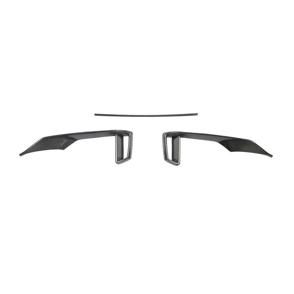 Carbon Fiber Front Bumper foglight Trim Set - AUDI RS3 Sedan 2017-2019