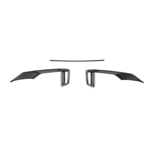 Carbon Fiber Front Bumper foglight Trim Set - AUDI RS3 Sedan 2017-2019