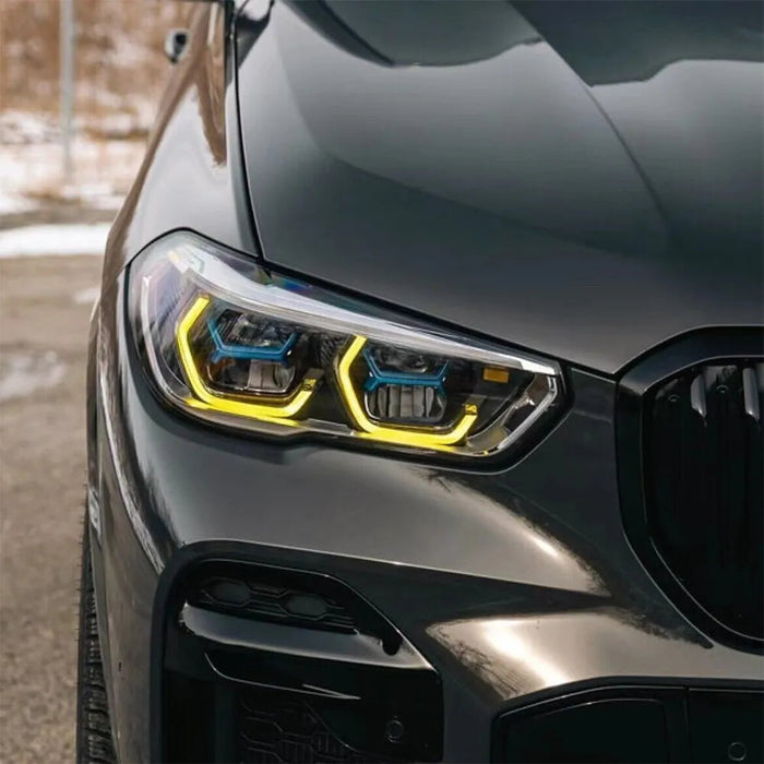 CSL Yellow Headlight DRL Module Upgrade - BMW X5 G05 & X6 G06 F95 F96 2019-2023