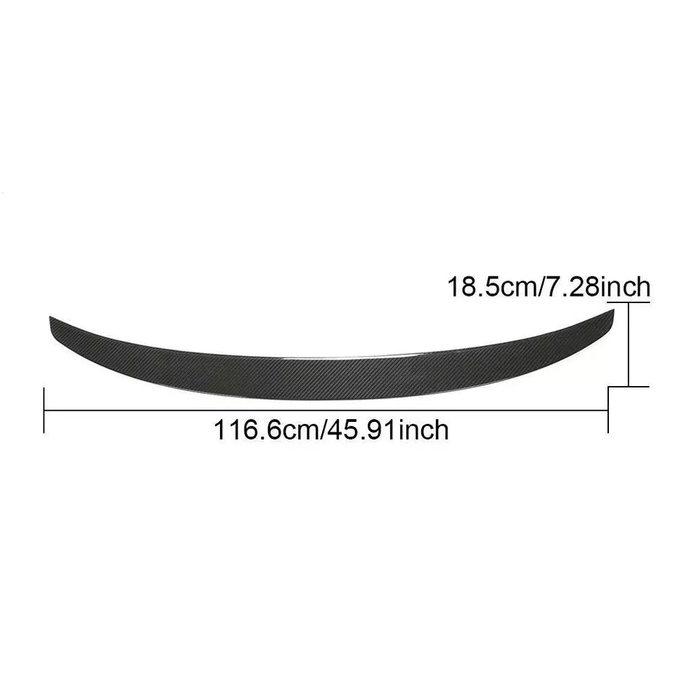 Dry Carbon Fiber Rear Trunk Spoiler Wing - Porsche 911 992 Carrera 4/S/4S coupe