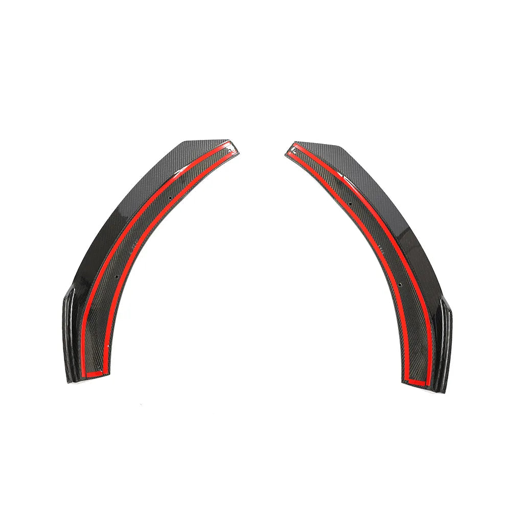 Carbon Fiber Front Bumper Splitter Fins Canard - Mercedes Benz GLA Class GLA 45 AMG 2014-2018