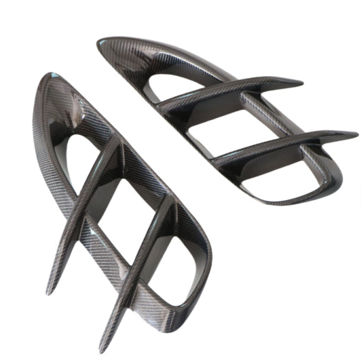Carbon Fiber Side Air Vent Trim V2 Porsche 718 981 Boxster Cayman