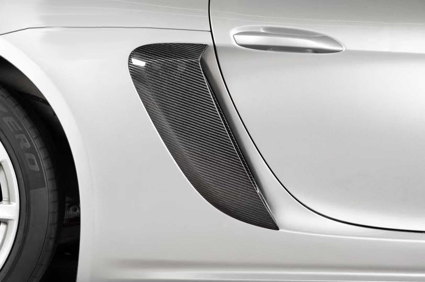 Carbon Fiber Side Fender Vent Air Intake GT4 RS Style Porsche 718 Cayman 2018+