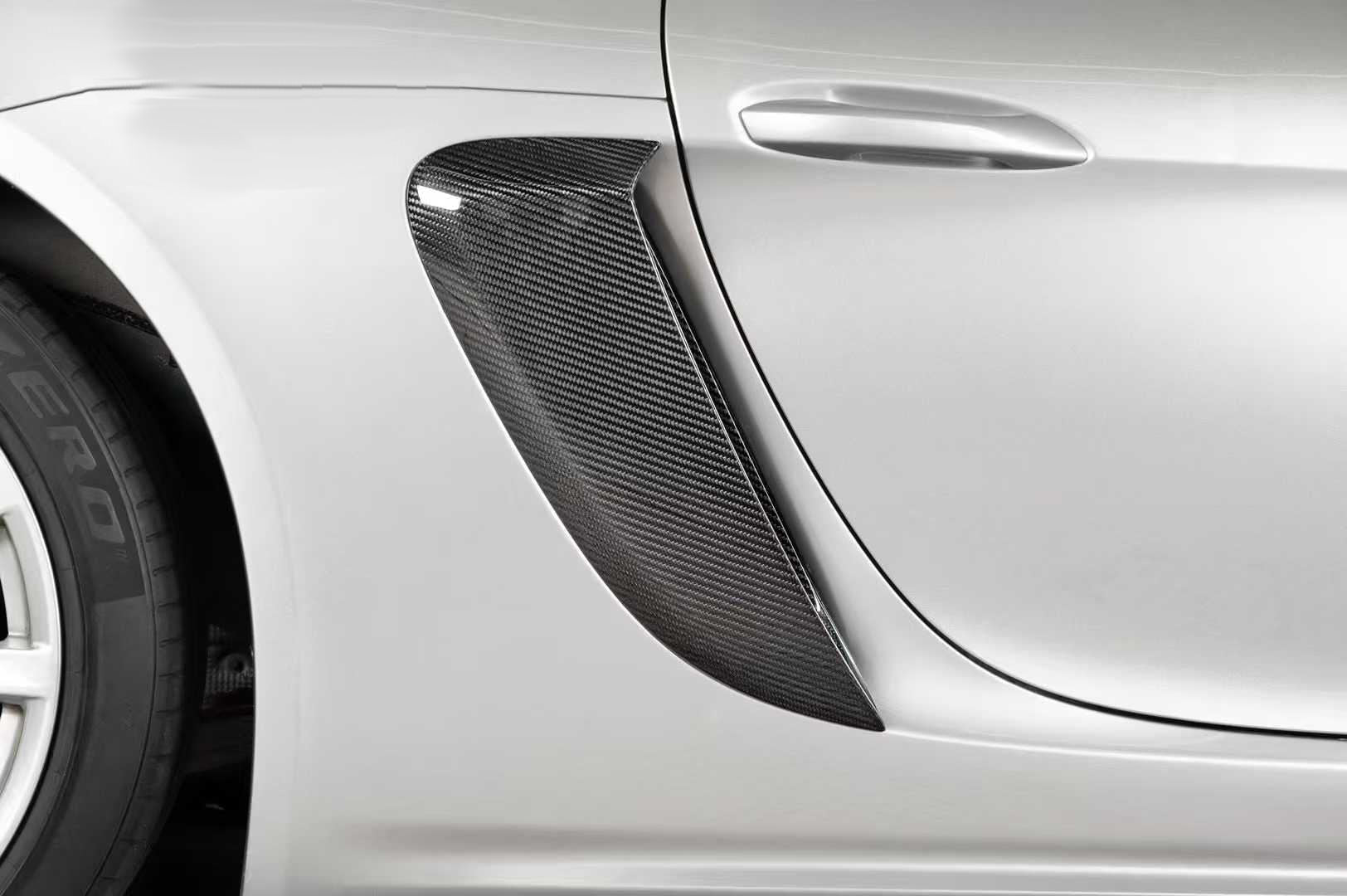 Carbon Fiber Side Fender Vent Air Intake GT4 RS Style Porsche 718 Cayman 2018+