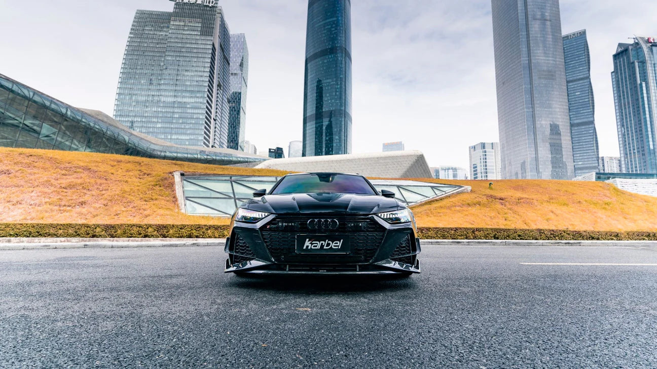 Carbon Fiber KB Front Lip Splitter - Audi RS7 RS6 C8 2020+