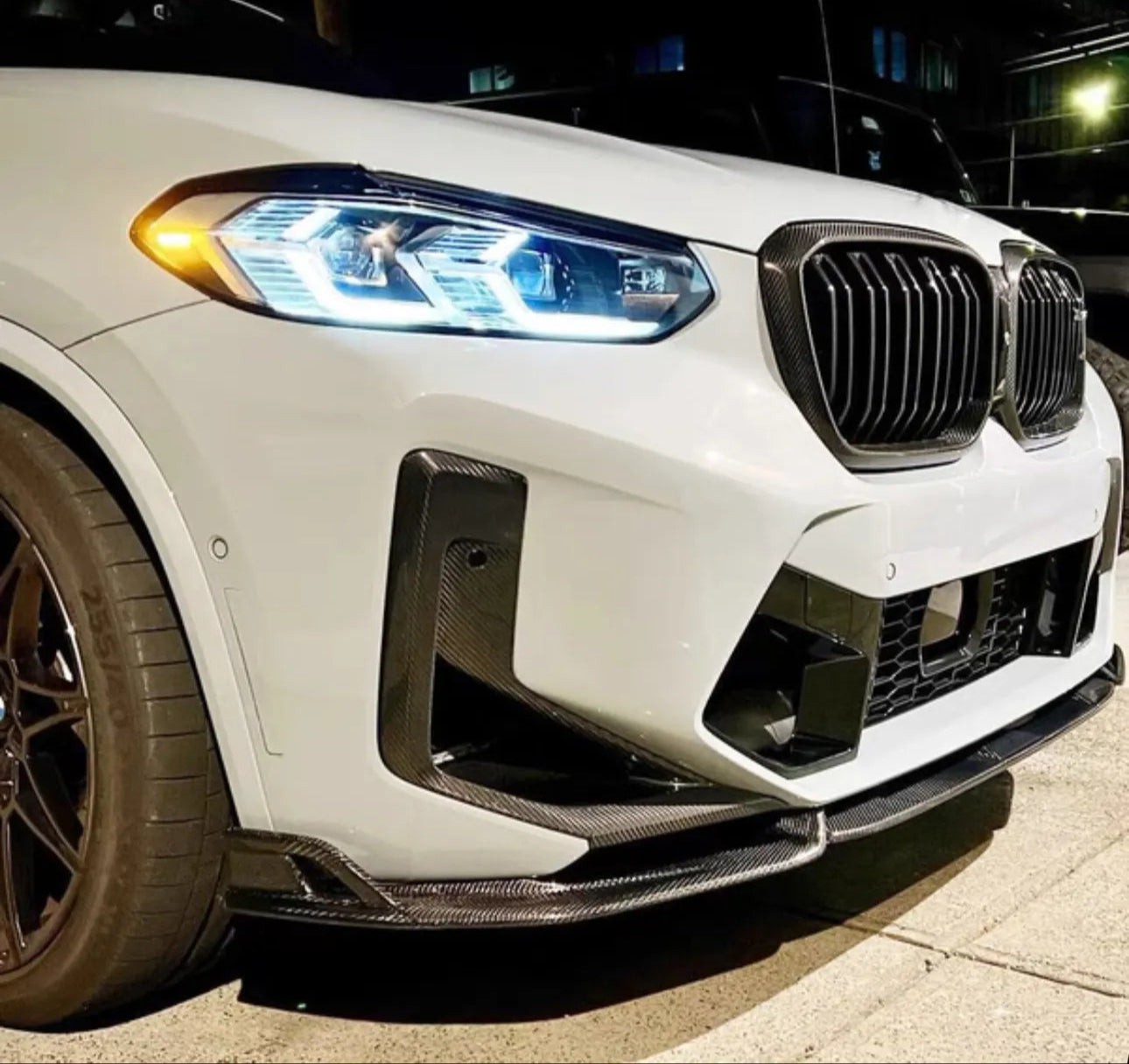 Carbon Fiber Front Bumper Lower Air Vent Duct - BMW X3M F97 X4M F98