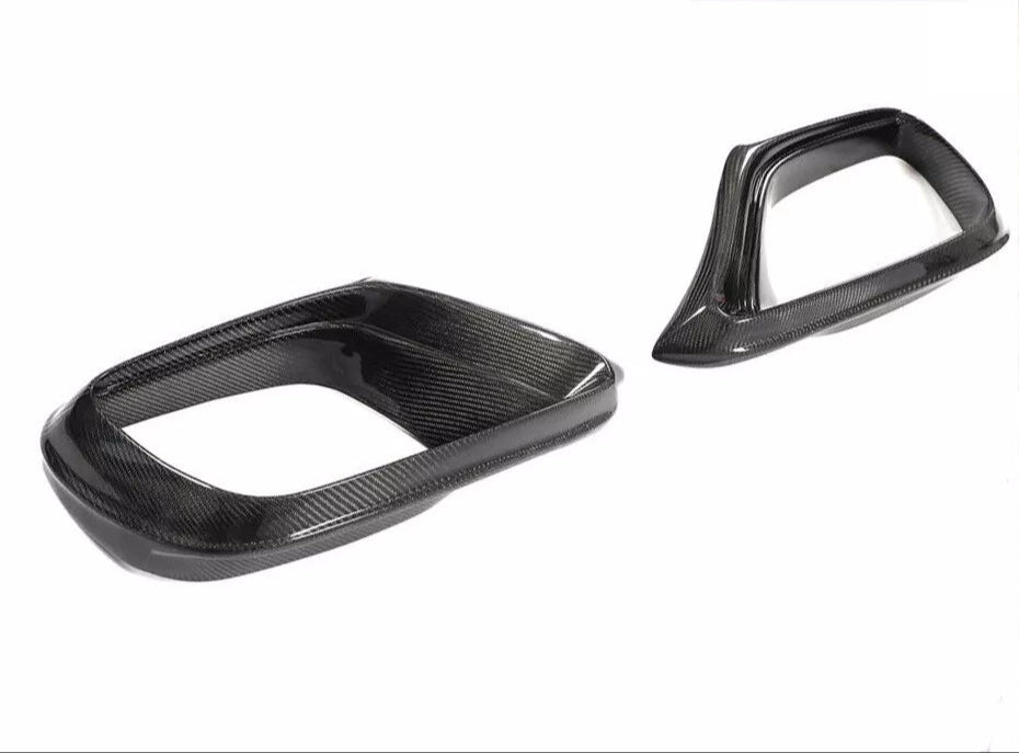 Carbon Front Splitter Lip & Air Vent Cover - Mercedes Benz W213 S213 E63 S 2016-2020