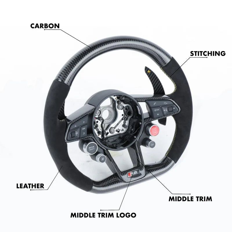 Full Custom Steering Wheel - Audi R8 / TTRS