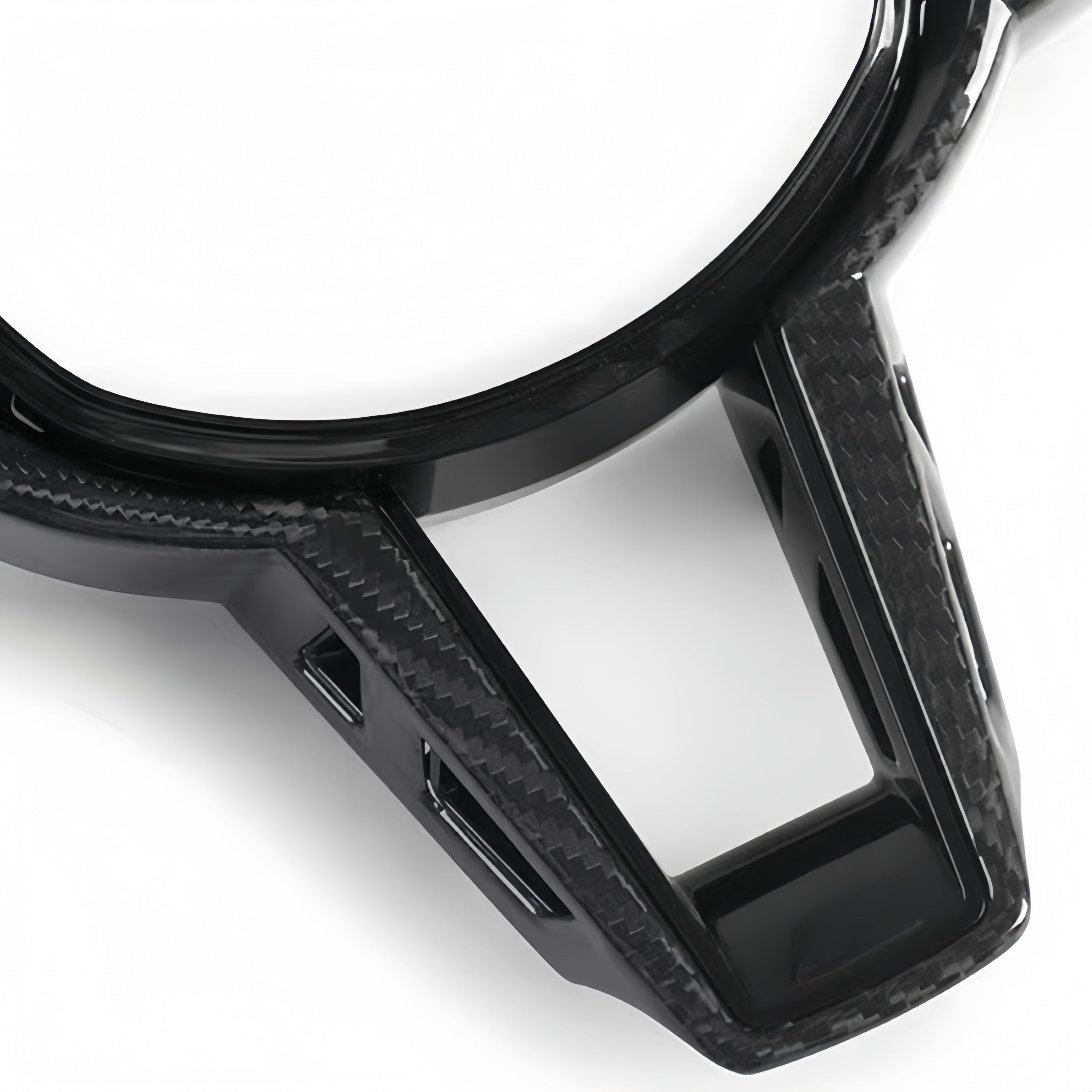 Carbon Fiber Steering Wheel Cover Trim Panel for BMW 3/4/5/6/7 Series & M Models M3 M4 M2