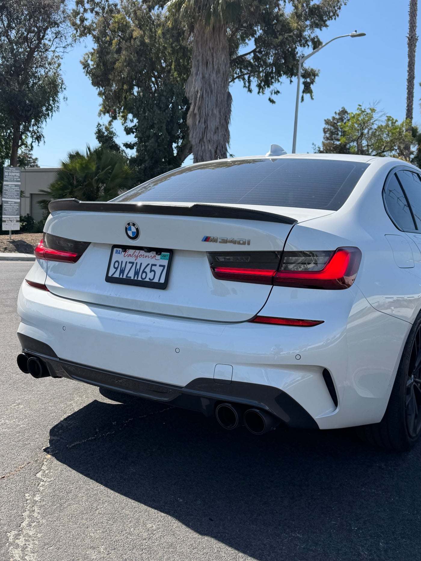 CS Style Carbon Fiber Trunk Spoiler - BMW G80 M3 & G20 3 Series