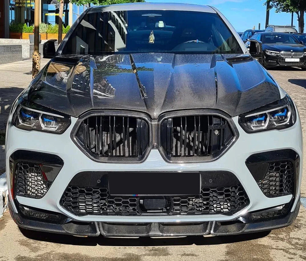 Carbon Fiber Front Lip & Rear Diffuser - BMW X6M F96 2019-2023 LD Style