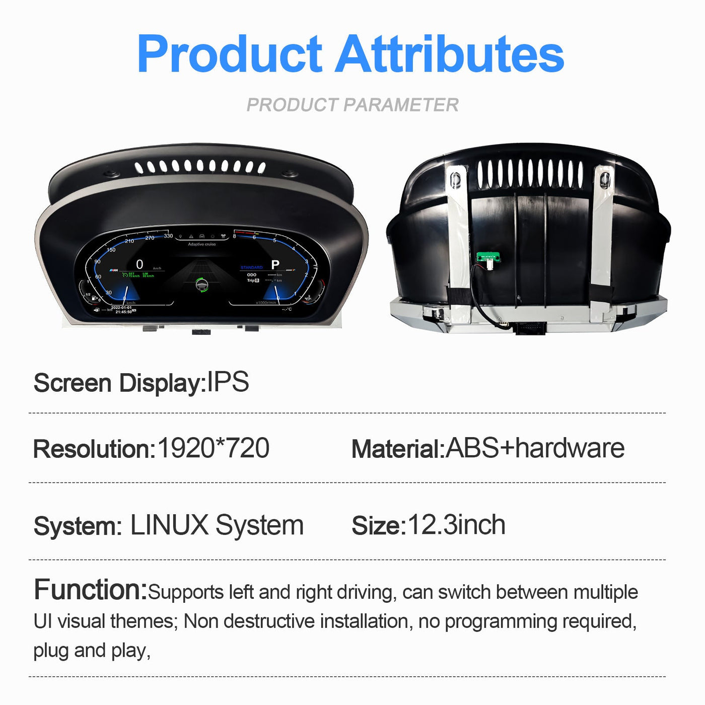 Digital Carplay Odometer Screen Virtual Cockpit Digital Cluster upgrade - BMW 3 F30 F31 4 F32 F33 F34 F36 F80 M3 F82 M4