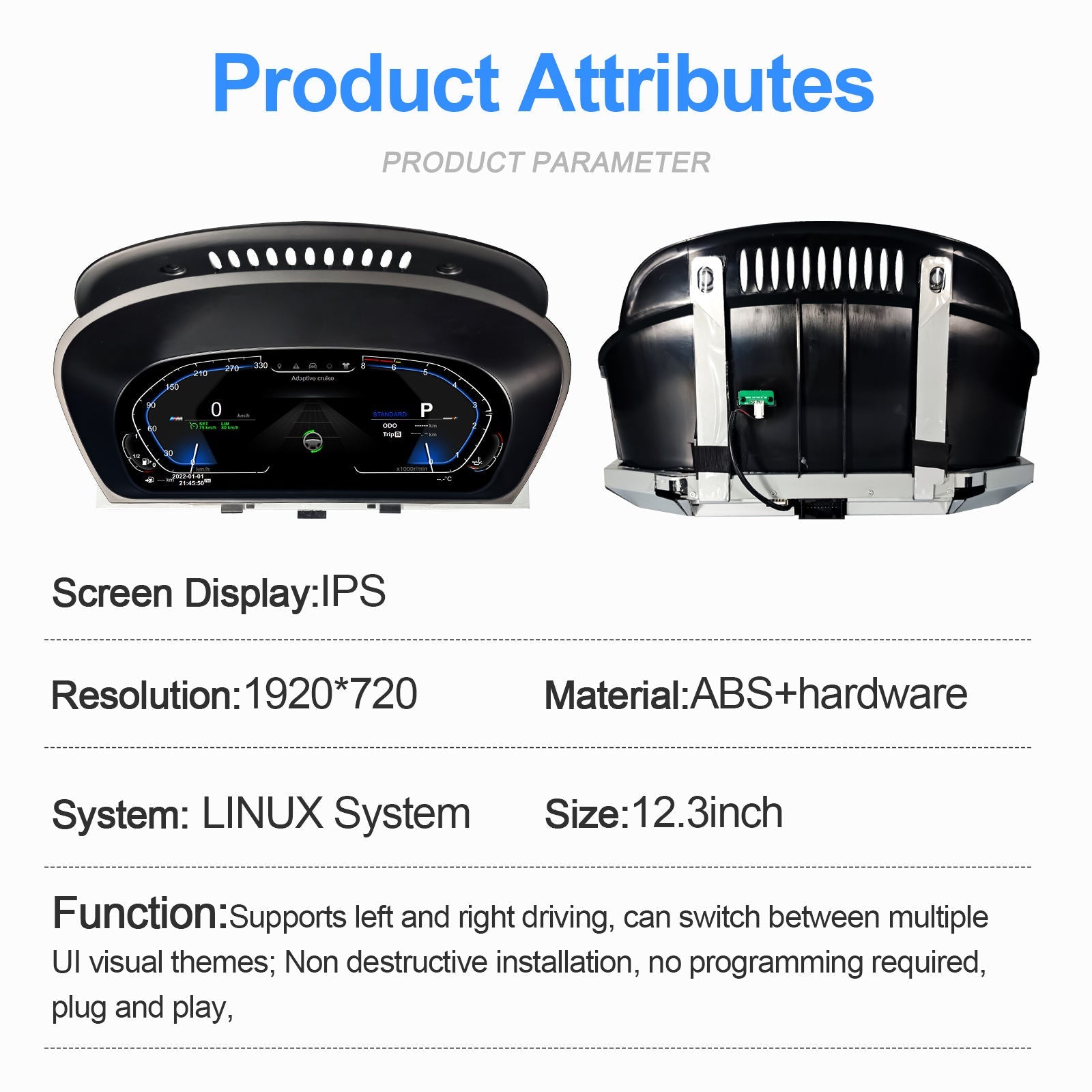 Digital Carplay Odometer Screen Virtual Cockpit Digital Cluster upgrade - BMW 3 F30 F31 4 F32 F33 F34 F36 F80 M3 F82 M4