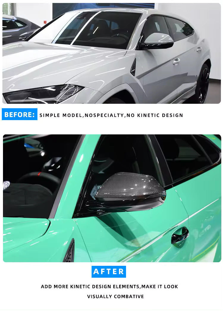 Dry Carbon Fiber Mirror Cover Cap - Lamborghini URUS