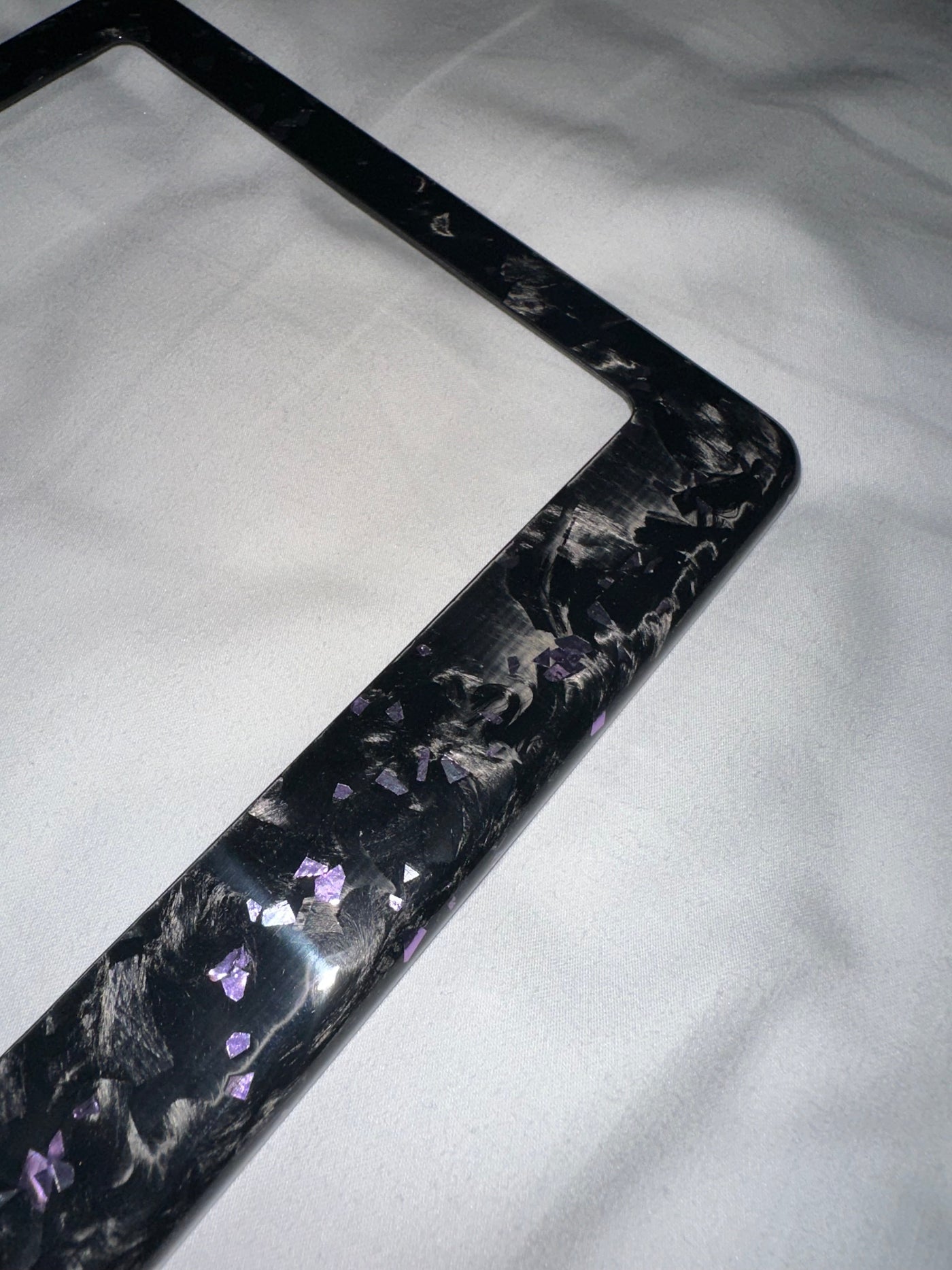 Colored Forged Carbon Fiber Universal License Plate Frame